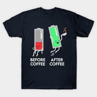 Before and After Coffee T-Shirt